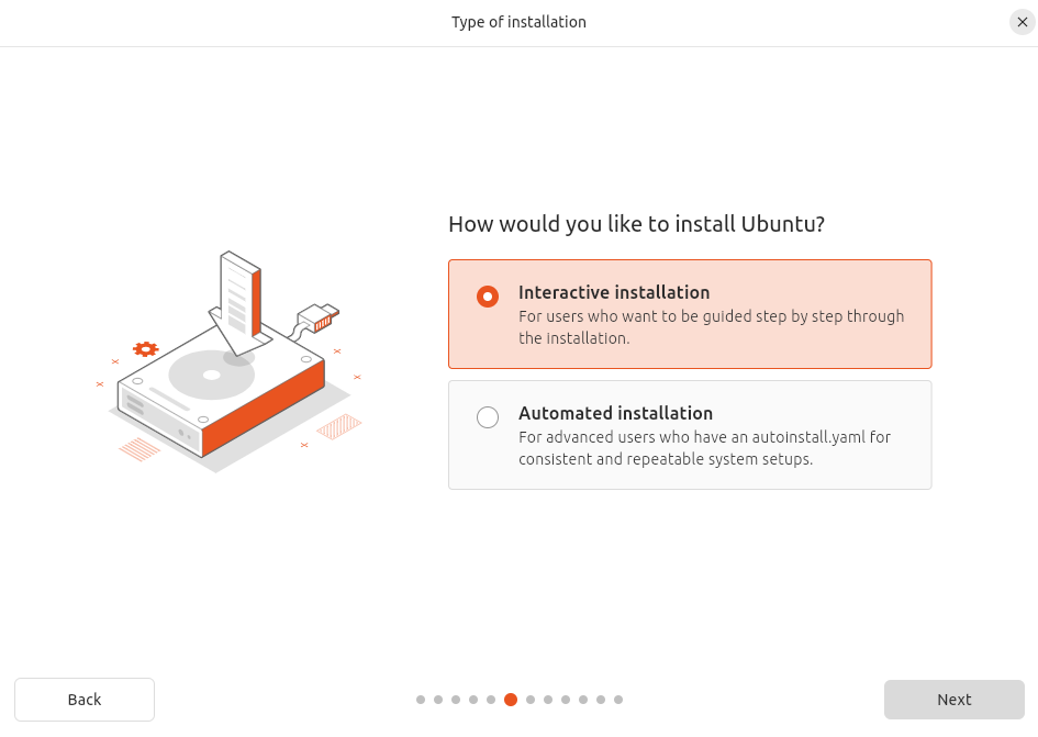 Type of installation