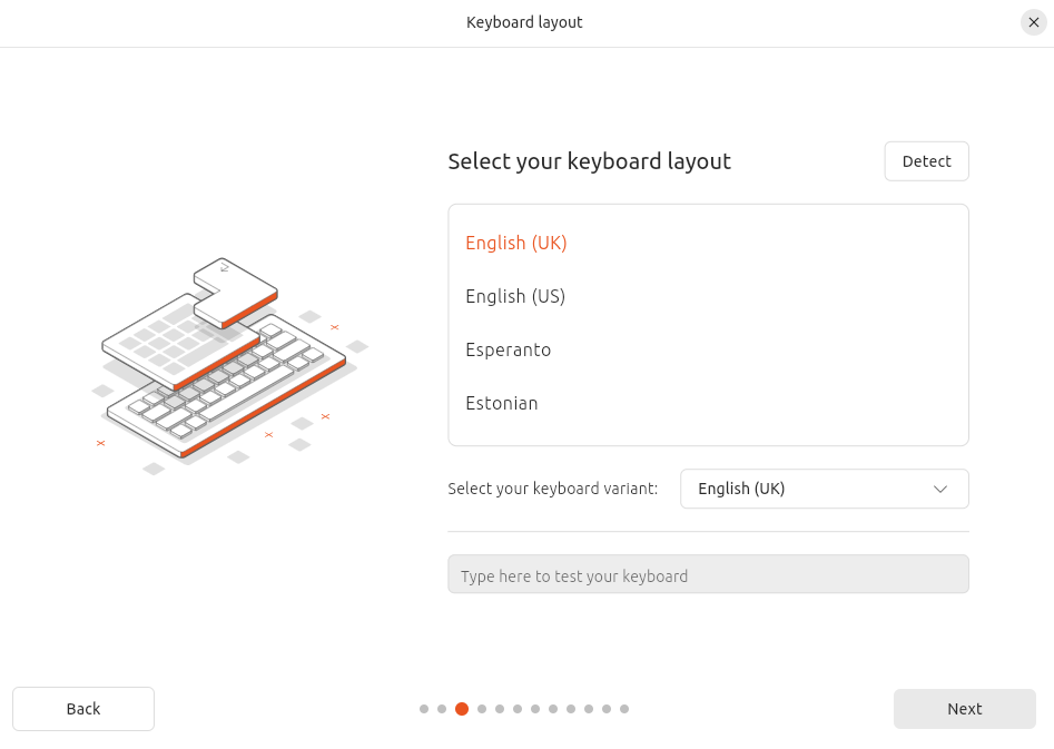 Keyboard layout
