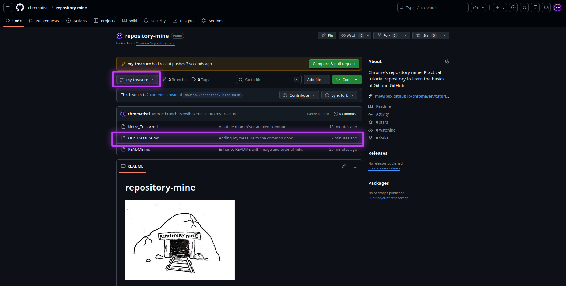 Branch my-treasure overview
