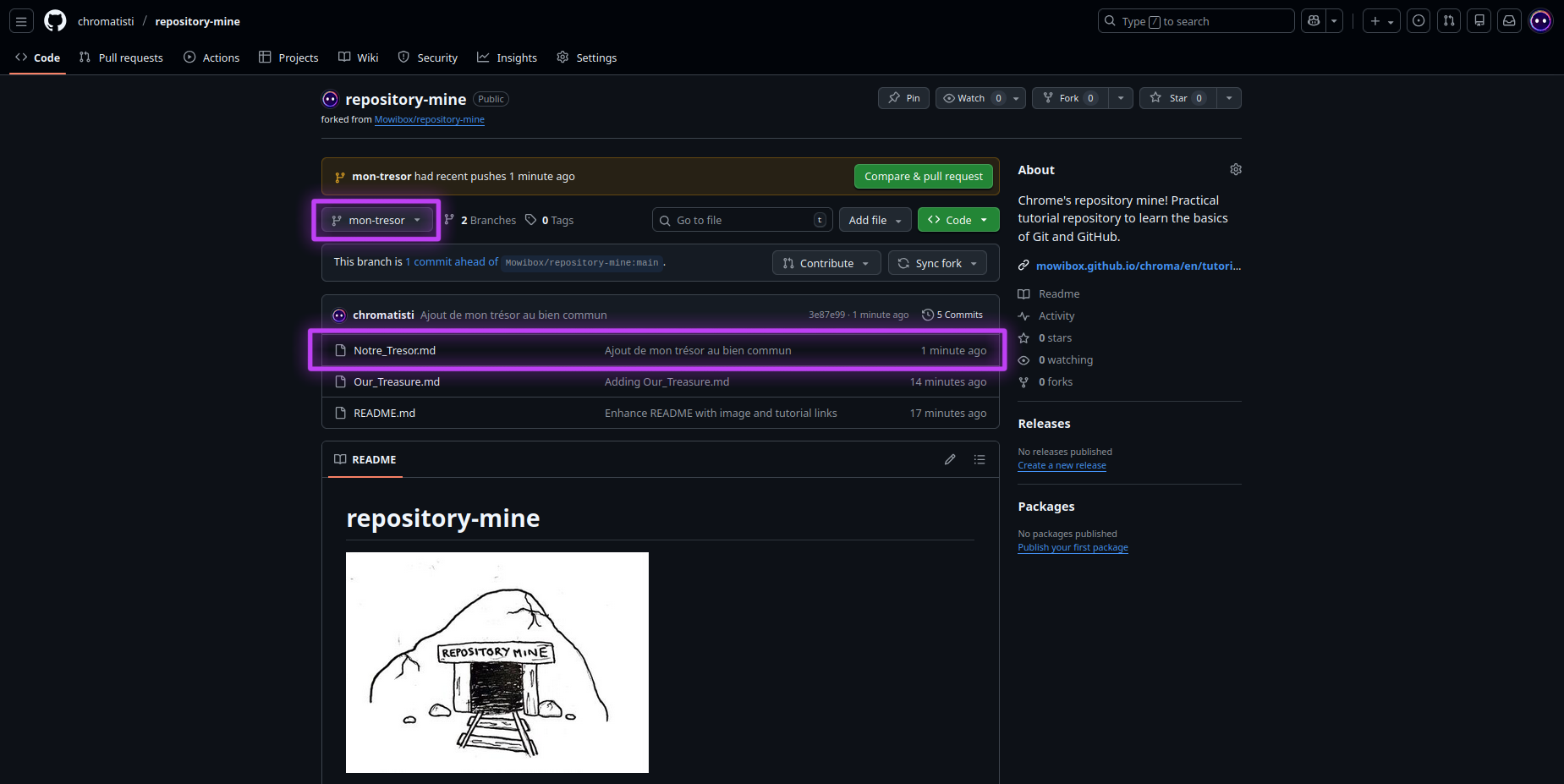 Branch my-treasure overview