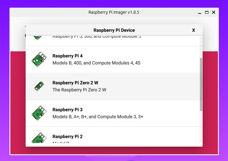 Choosing Device