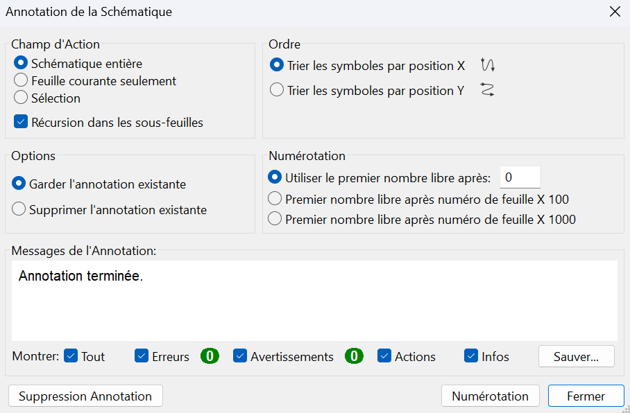 Annotate component window