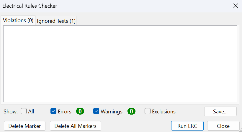 ERC without errors